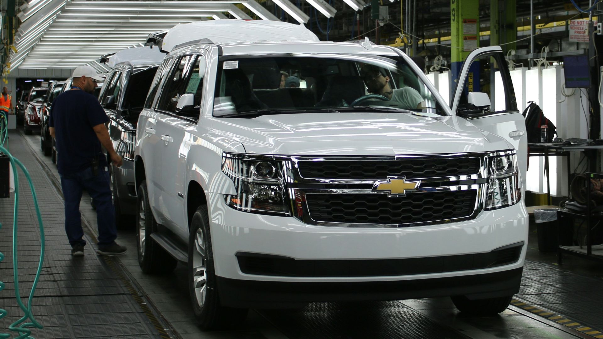 a car parked in a garage
