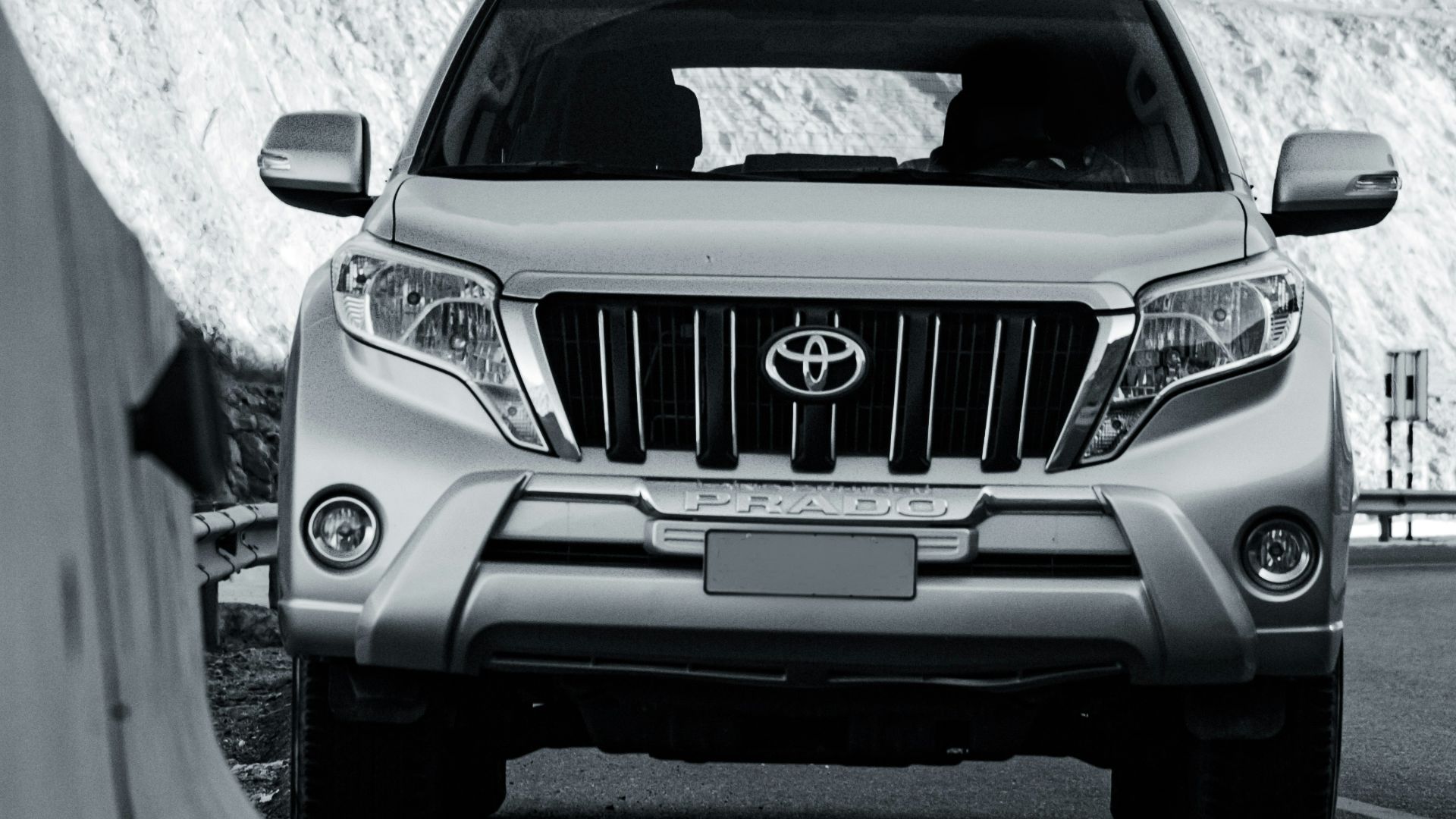 grayscale photo of bmw car