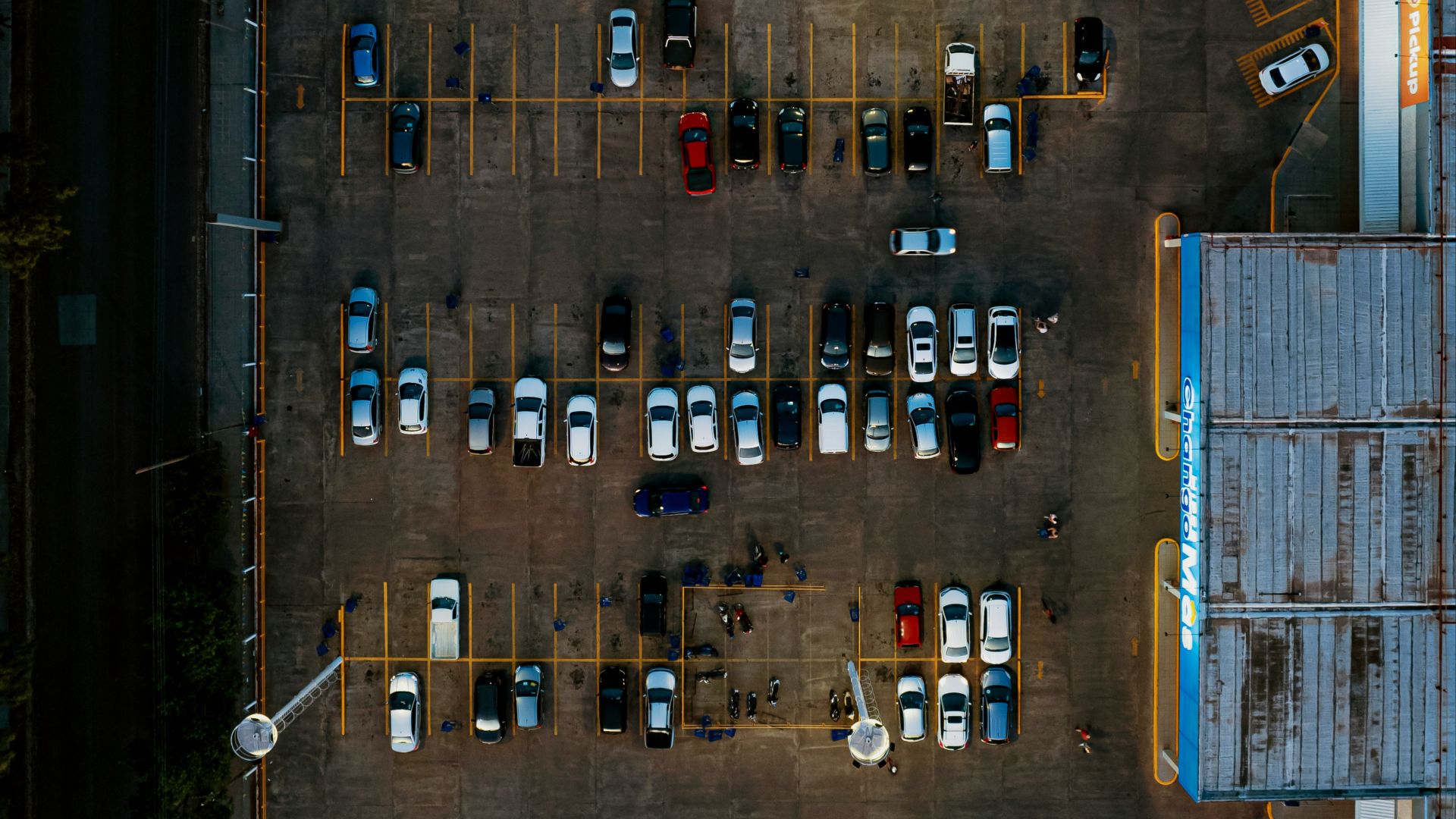 a view of a city from a window