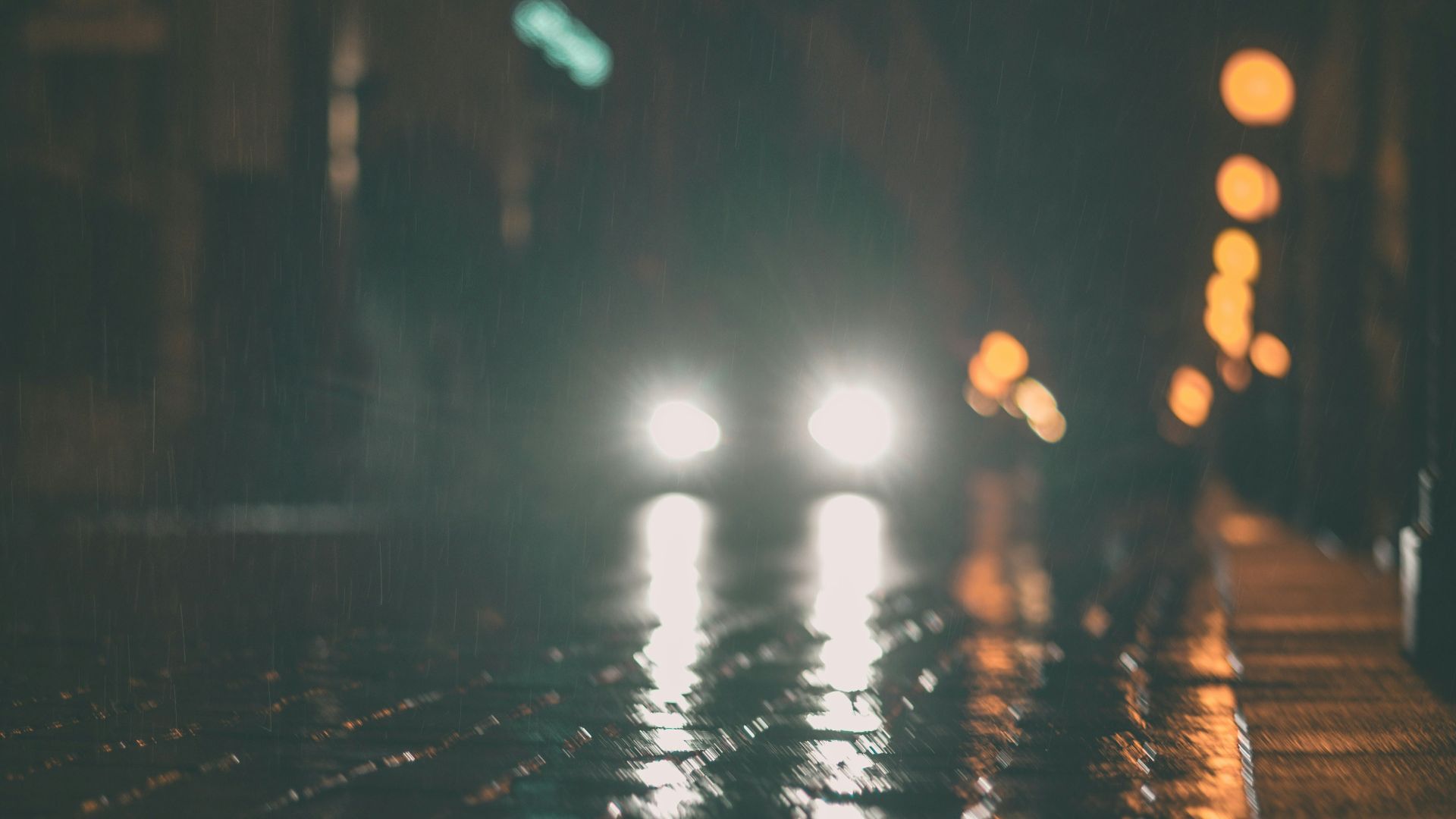 bokeh photography of city lights during night time