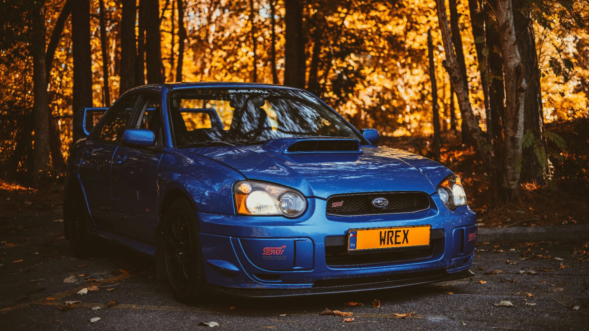 blue Subaru sedan