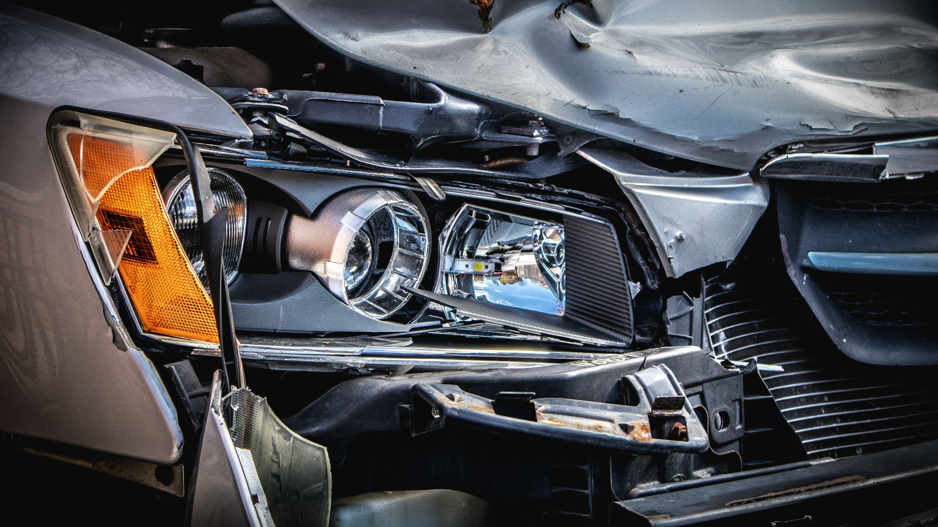 silver and black car engine