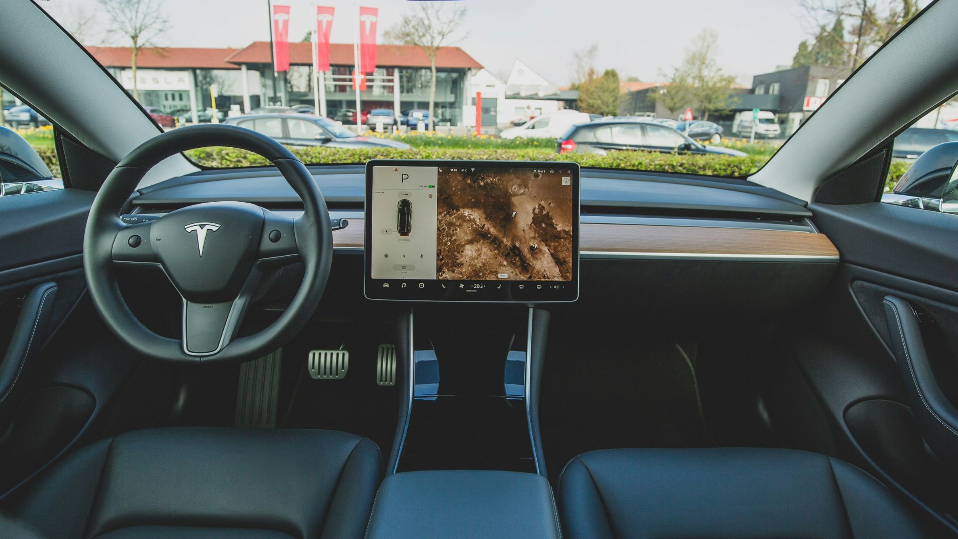 black car interior \