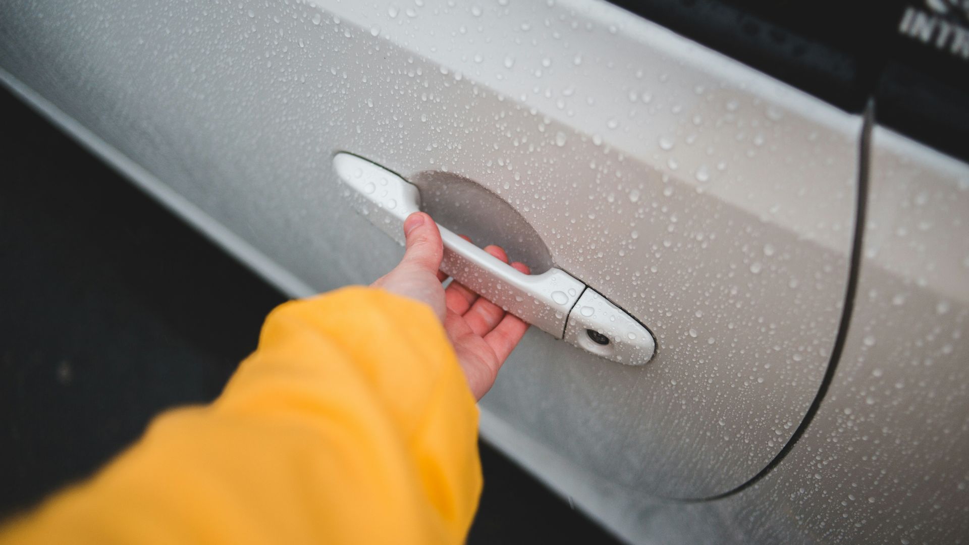 person holding gray and black hair brush