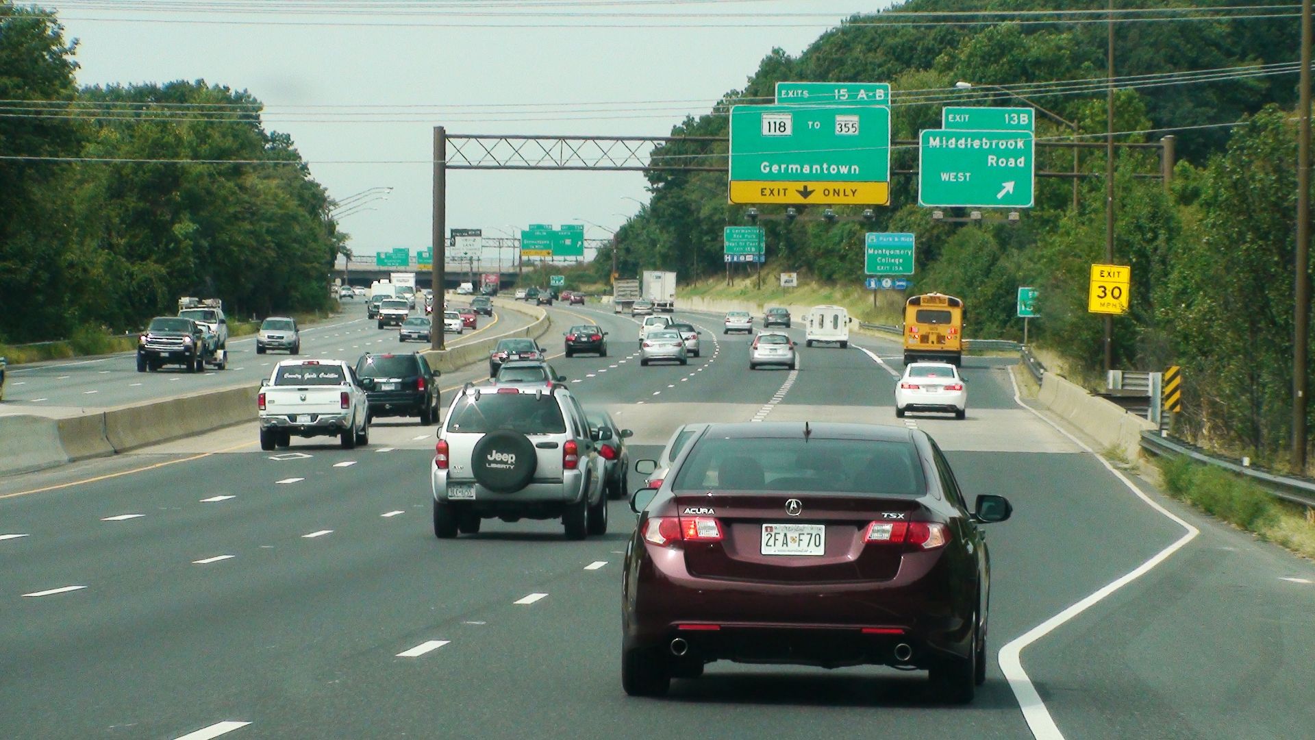File:Interstate 270 (northbound), Germantown, Maryland, September 9, 2013.jpg